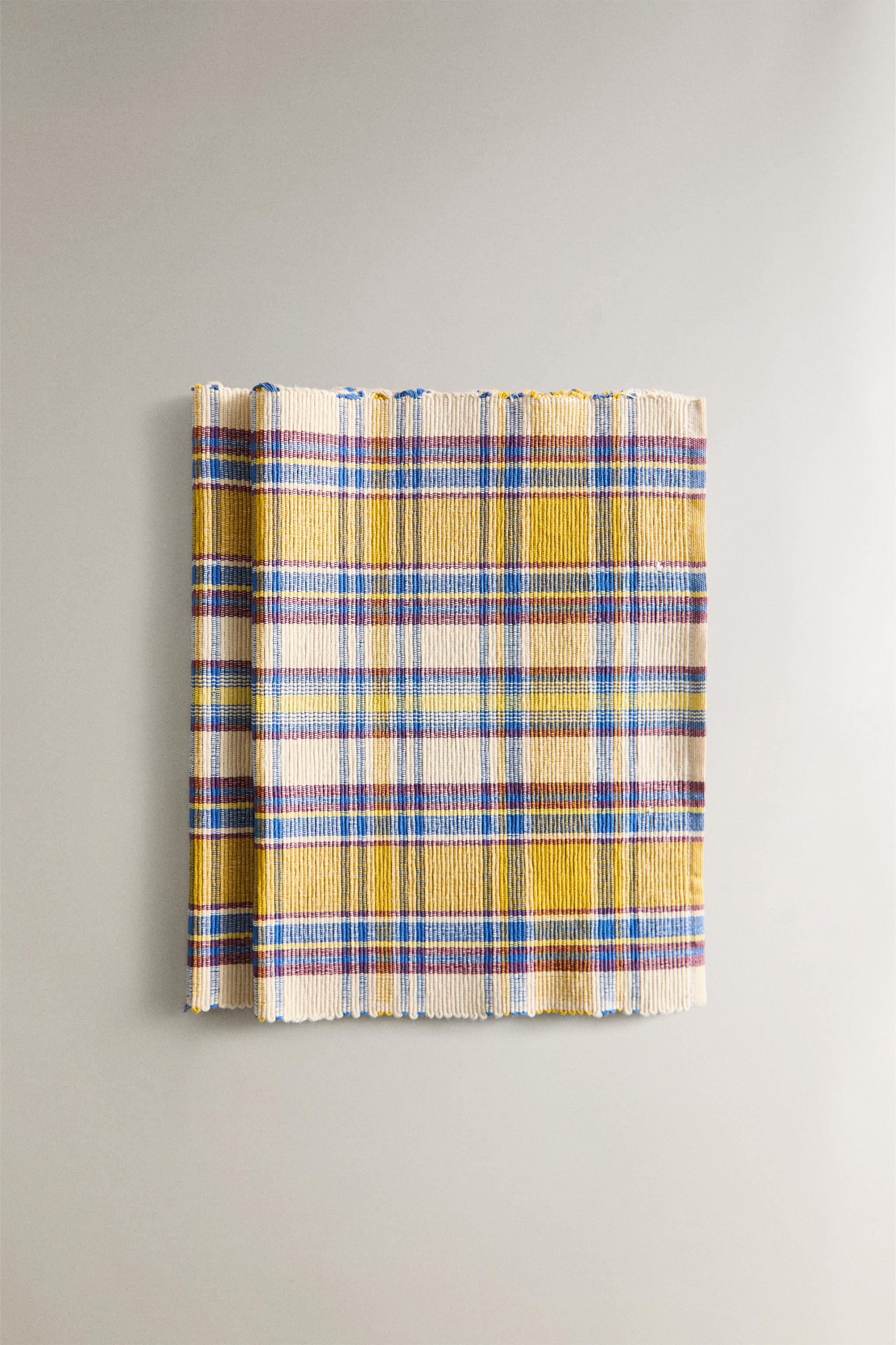 COTTON CHECK PLACEMAT (SET OF 2)